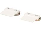 CUBO set de montage plat blanc avec aimant / 2 pièces
