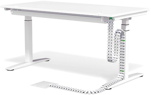 serpentine de câble Cube SL 1.00m argent RAL9006