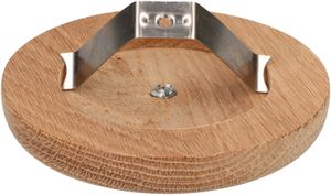 rosette de plafond rond étrier à ressort bois