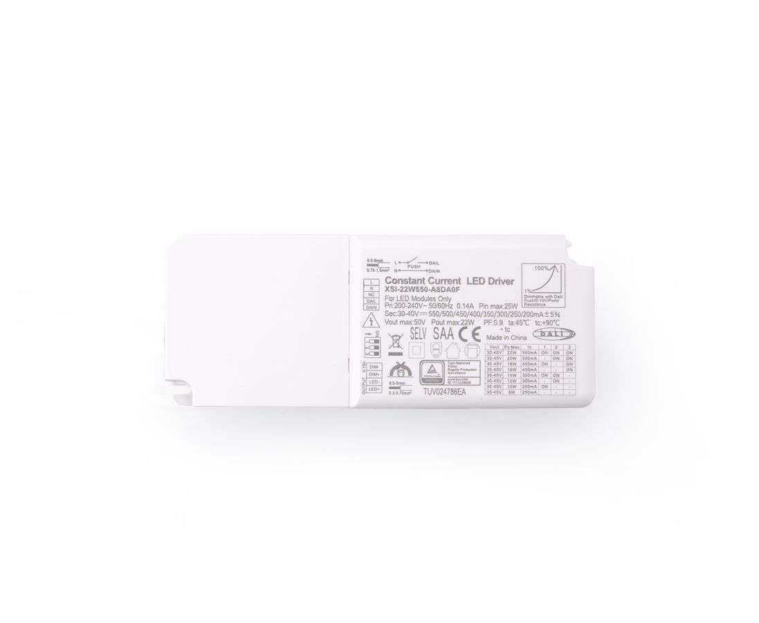 driver constant LED DALI2 1-10V Push 8-22W réglable