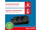multi adaptateur ADAPT 2+1x type 13 noir rotatif Green+Fair