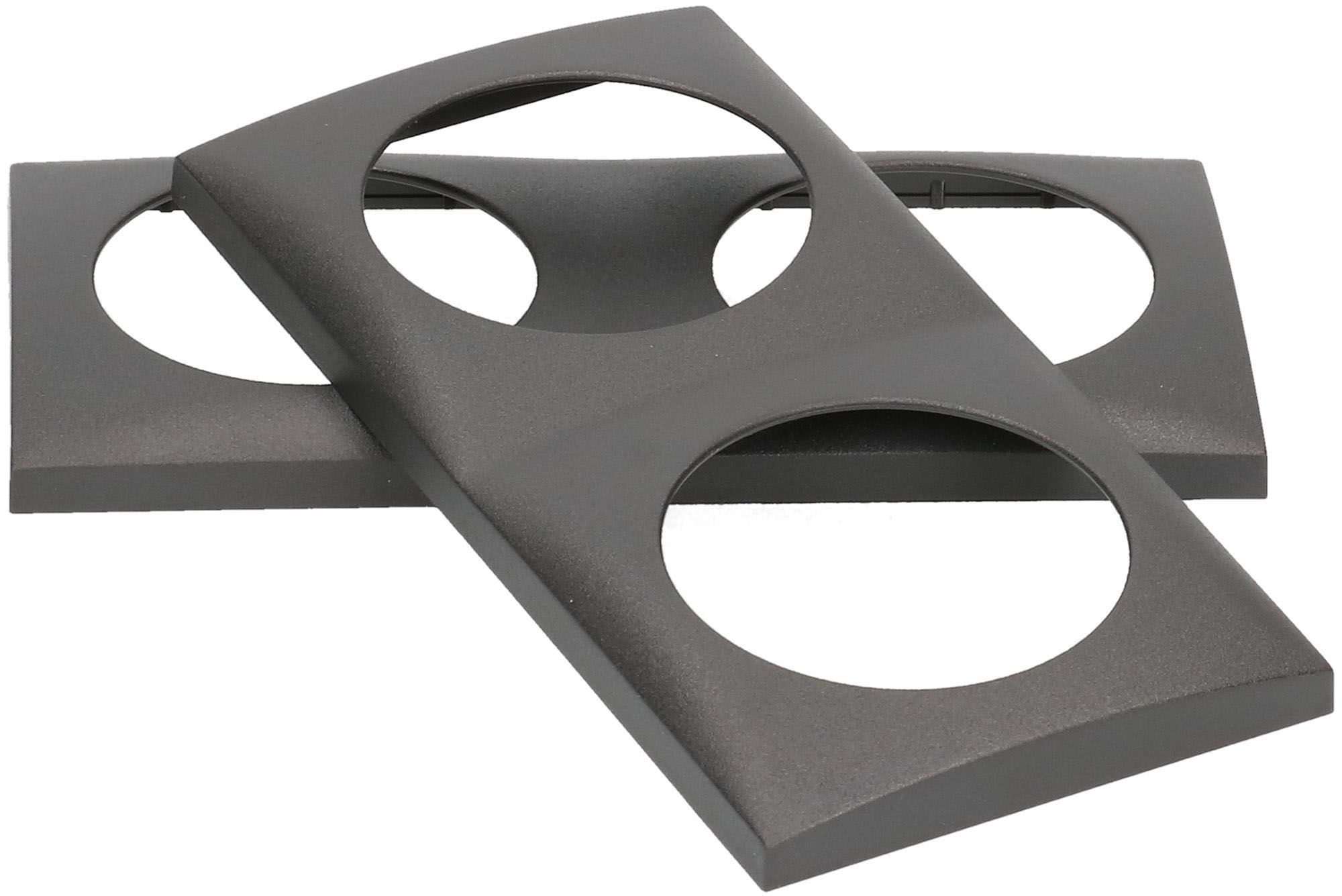 Abdeckrahmen Gr.2x1 UP Integro anthrazit