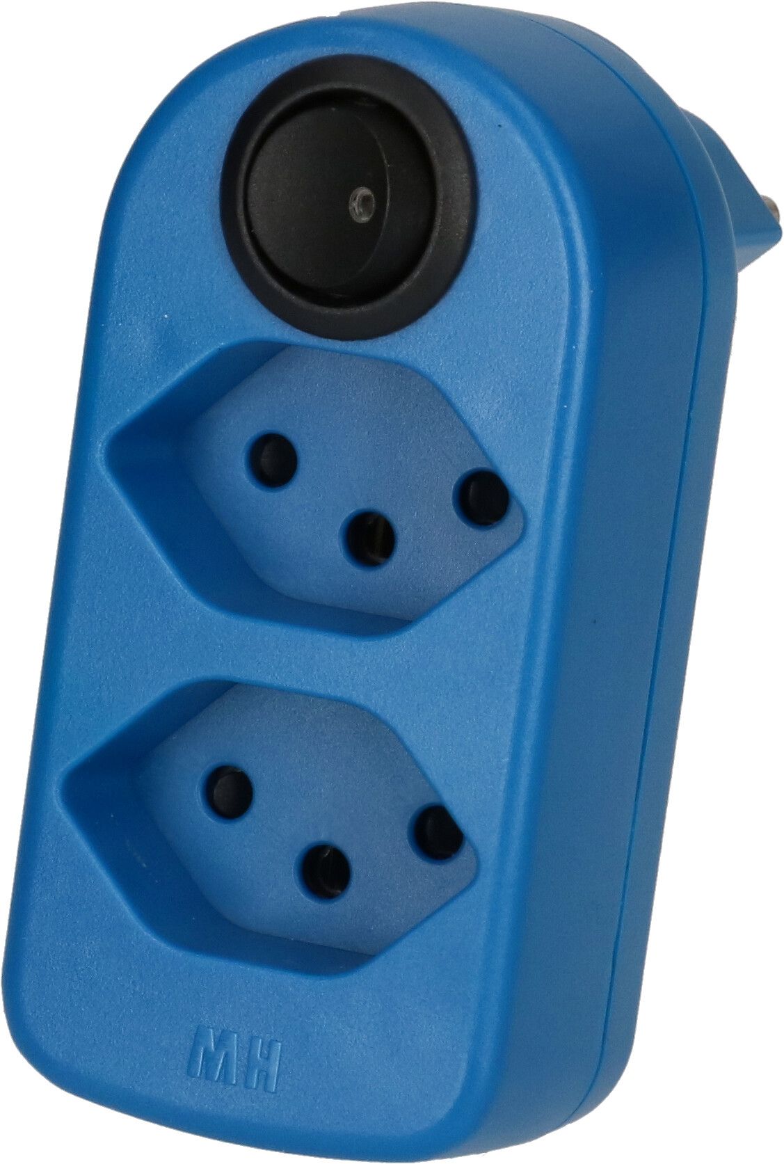 Multi adaptateur ADAPT 2x type 13 bleu rotatif interr. BS