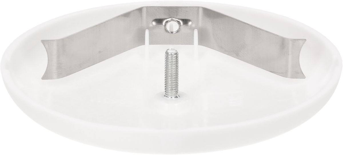 rosetta a soffitto tondo staffa a molla bianco