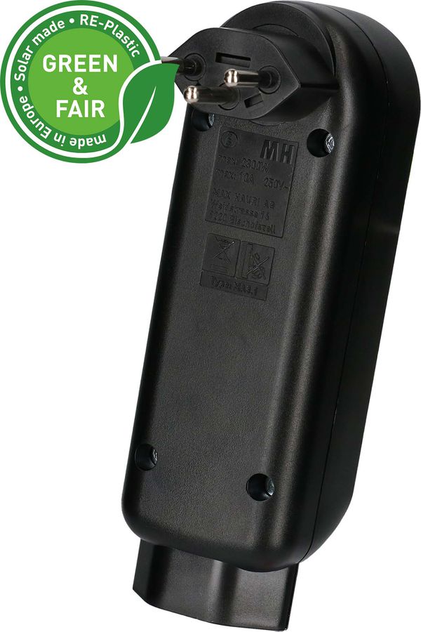 multi adaptateur ADAPT 3+1x type 13 noir rotatif Green+Fair