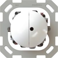 Doppel-Druckschalter Schema 3+3 1x bel. Eins. +Fr.pl. exo IP55 ws