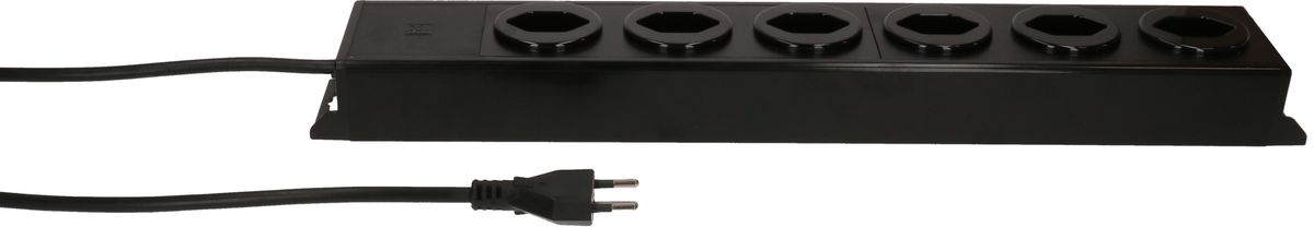 multiprise Power Line 6x type 13 noir/noir 3.0m