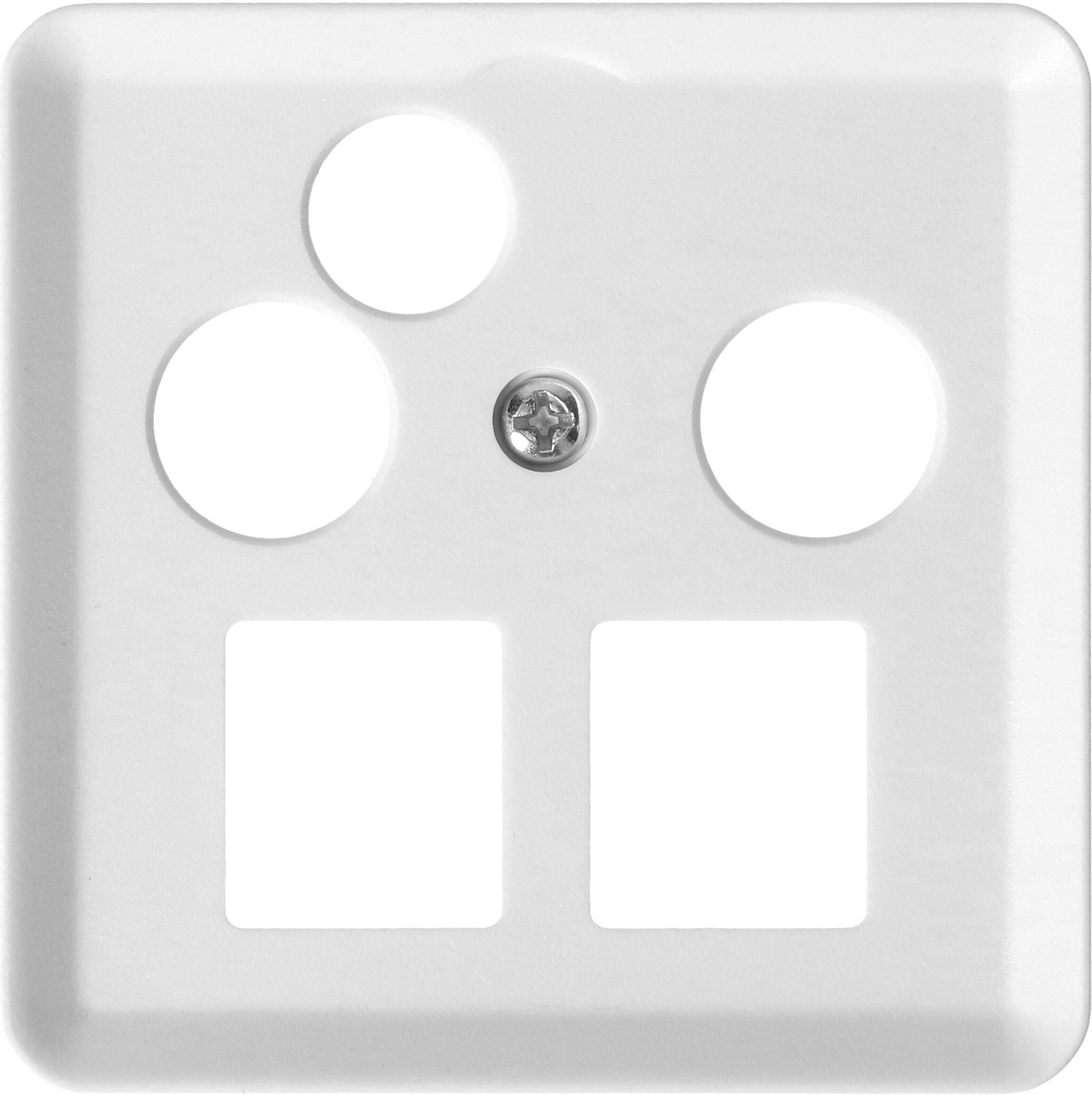 multimédia radio/TV/données/réseau plaque frontale priamos blanc