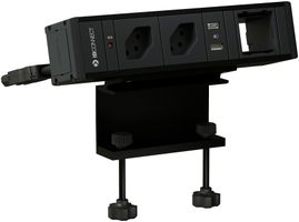 CUBO T bloc multiprise noir 2x type 13 1x USB-A/C 1x module vide