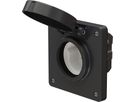 prise 1x type 15 insert avec set frontal exo IP55 noir