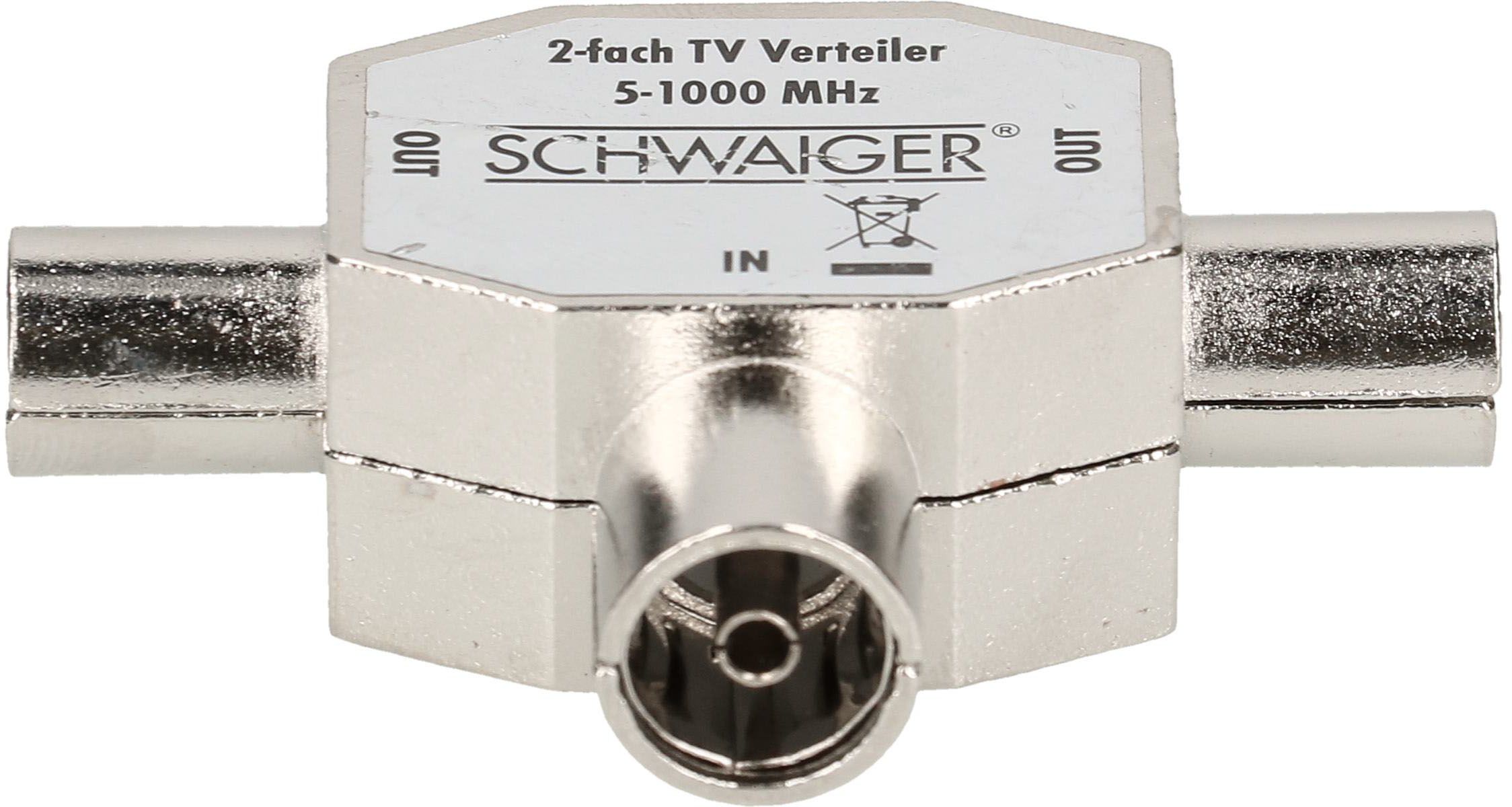 Diviseur enfichable 2x TV argent