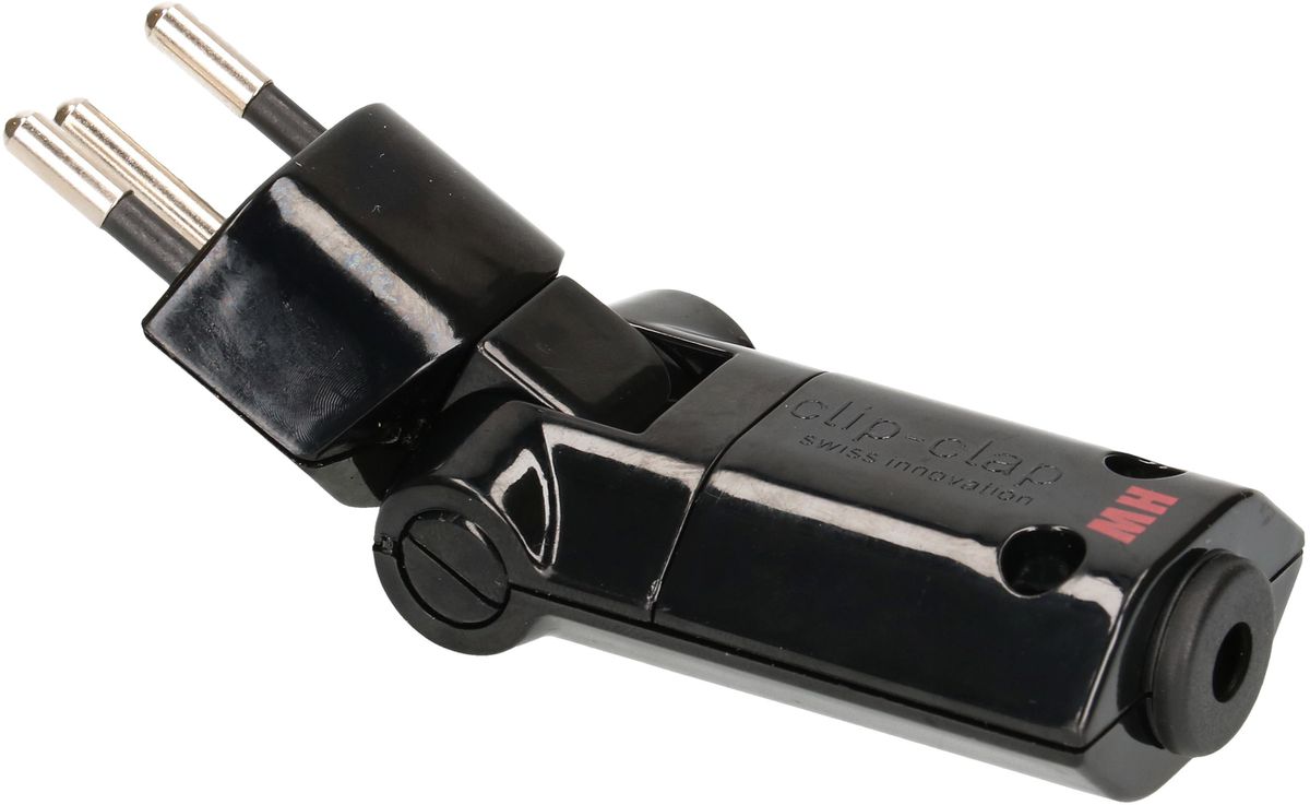 fiche clip-clap type 12 débrochable rotative noir