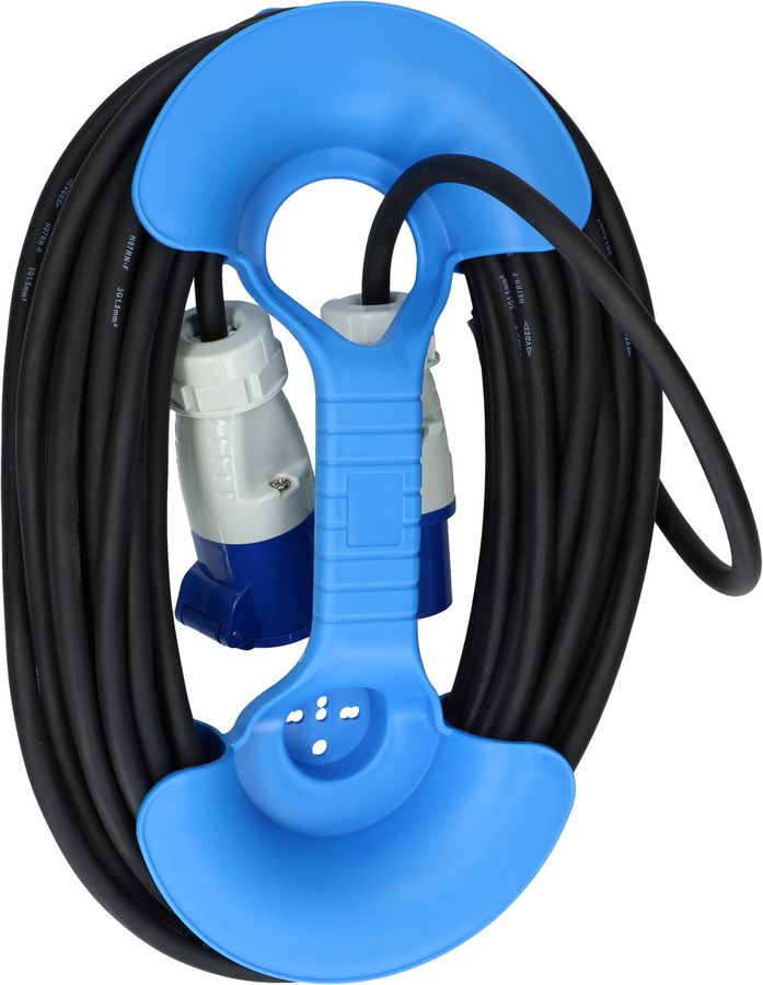 haltère à câble bleu avec poignée ergonomique