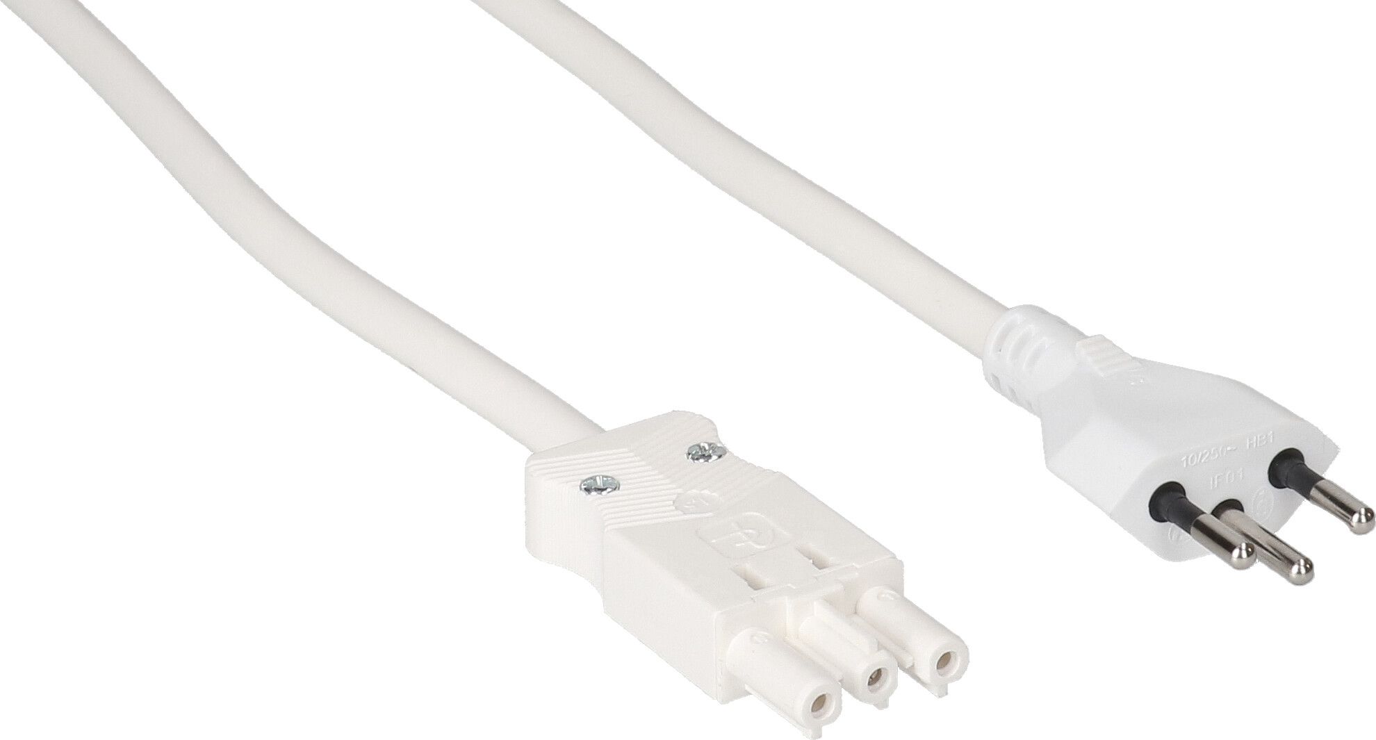 câble de raccordement TD H05VV-F3G1.5 1m blanc type 12 / AC 166