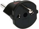 adaptateur fixe type 23 / Schuko CEE 7/7 noir