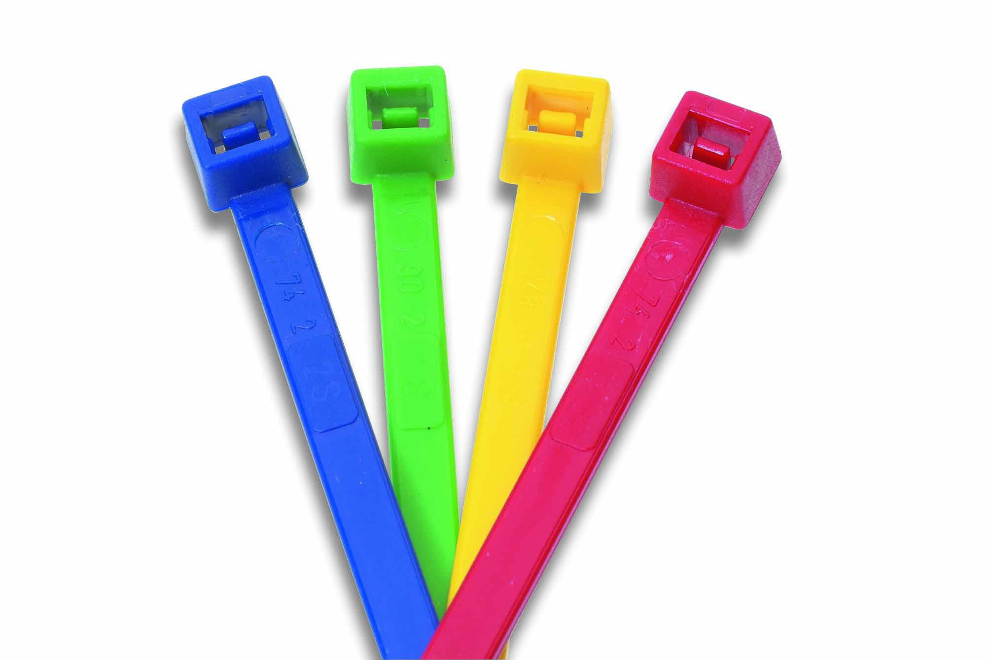 Collier de câblage rouge (ral3000) LxB 2.5x100mm øfaisceau2-24mm