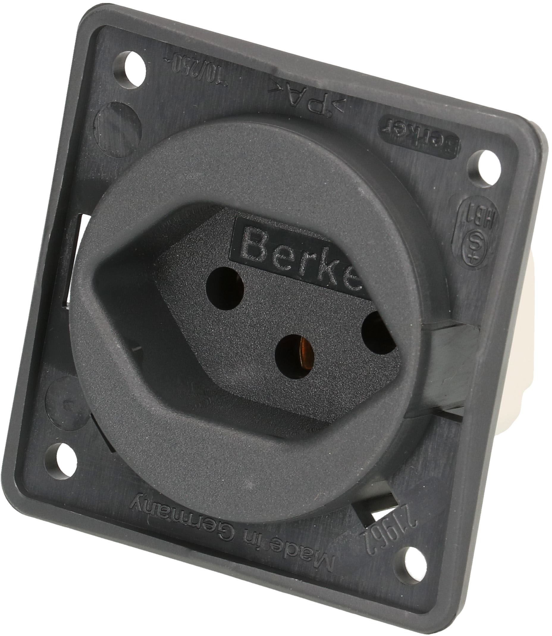 prise 1x type 13 appareil avec plaque frontale Berker Integro ant