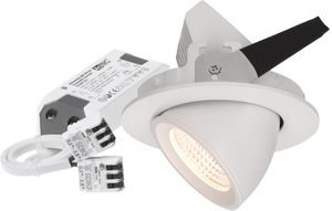 spot encastré à LED TURN Ø92 blanc 3000K 960lm 50°