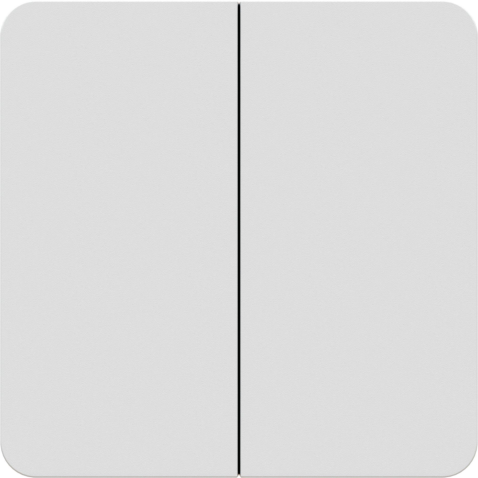 interrupteur/bouton-pou. double plaque frontale priamos blanc