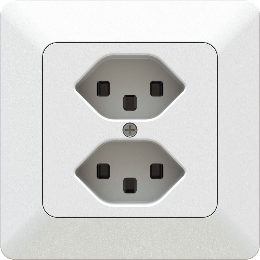 prise 2x type 23 AP priamos blanc