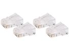 connettore di rete RJ45 transparente 4 pezzi