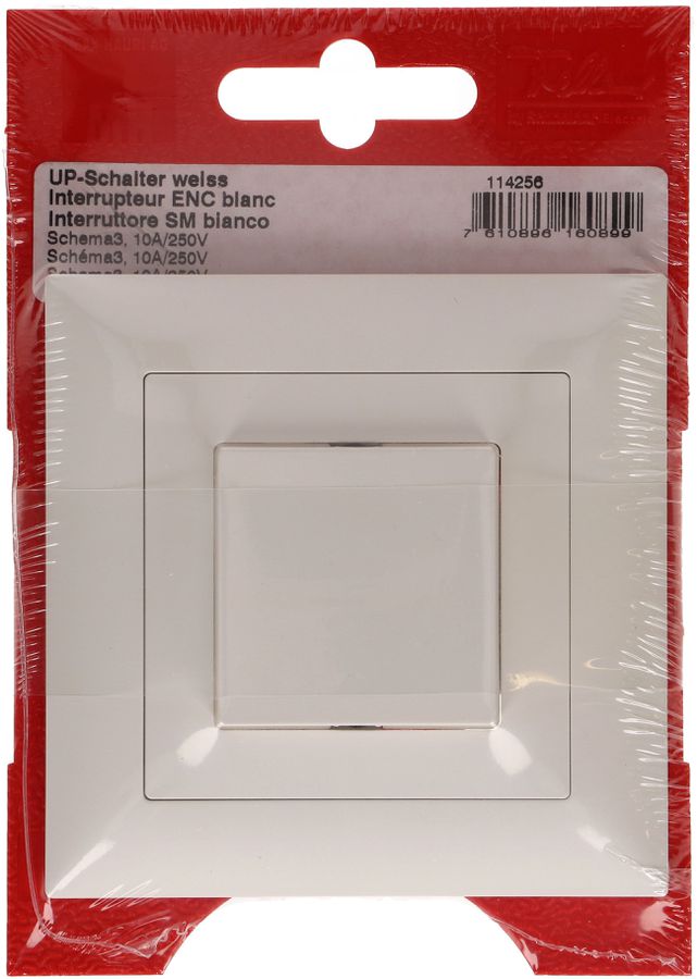 Druckschalter Schema 3 UP EdizioDue weiss