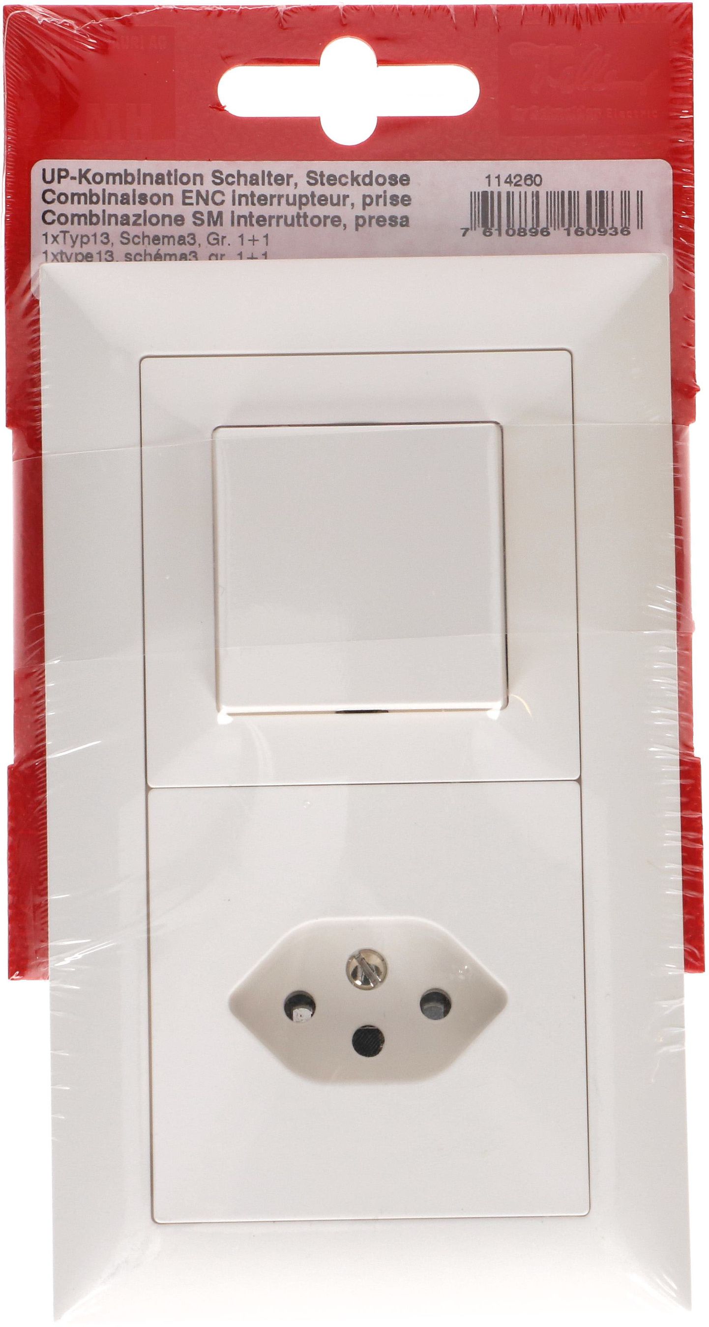 combinazione schema 3 / tipo 13 dim.2x1 INC EdizioDue bianco