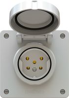 prise 1x type 15 insert avec set frontal exo IP55 gris clair