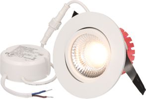 spot encastré à LED SOLVO-IP65 Ø80 blanc 3000K 750lm 38°