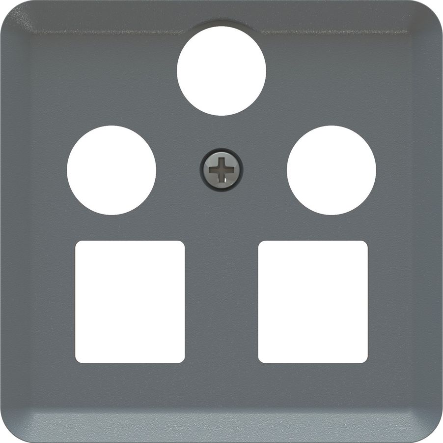 multimédia radio/TV/Sat/réseau plaque frontale priamos anthracite