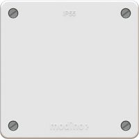 Blindabdeckung Frontset exo IP55 weiss