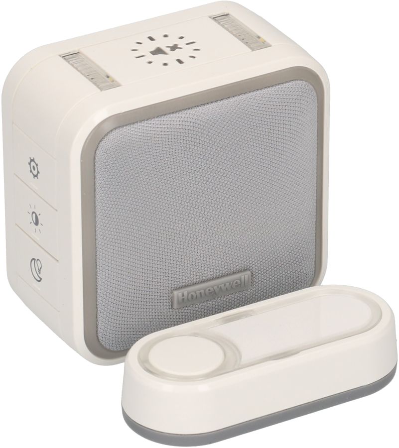 Gong-Kit drahtlos RW=150m weiss Eurostecker LED-Blitz Lichtring