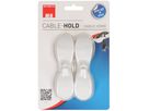 CABLE HOLD set blanc / 2 pièces