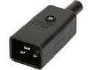 fiche de connecteur type C20 3 pôles noir