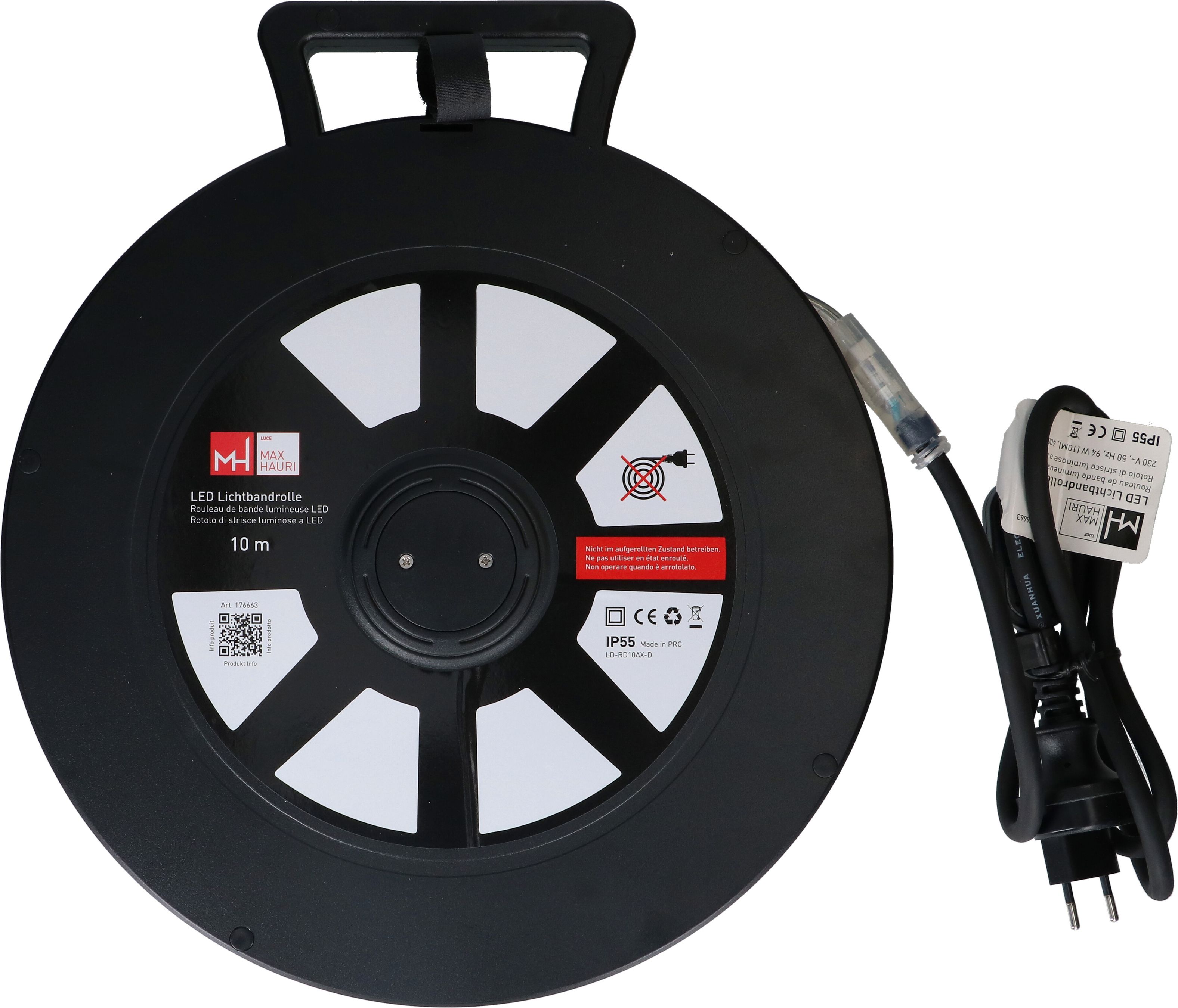 LED Lichtbandrolle 10m 2-seitig 360° 4000K 8600lm IP55