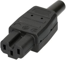 prise de connecteur type C15A 3 pôles noir