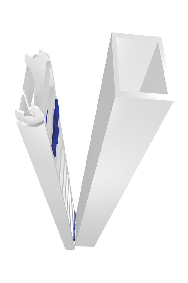 garniture serpentine de câble 1 Qube 1.27m noir RAL9005 aimant