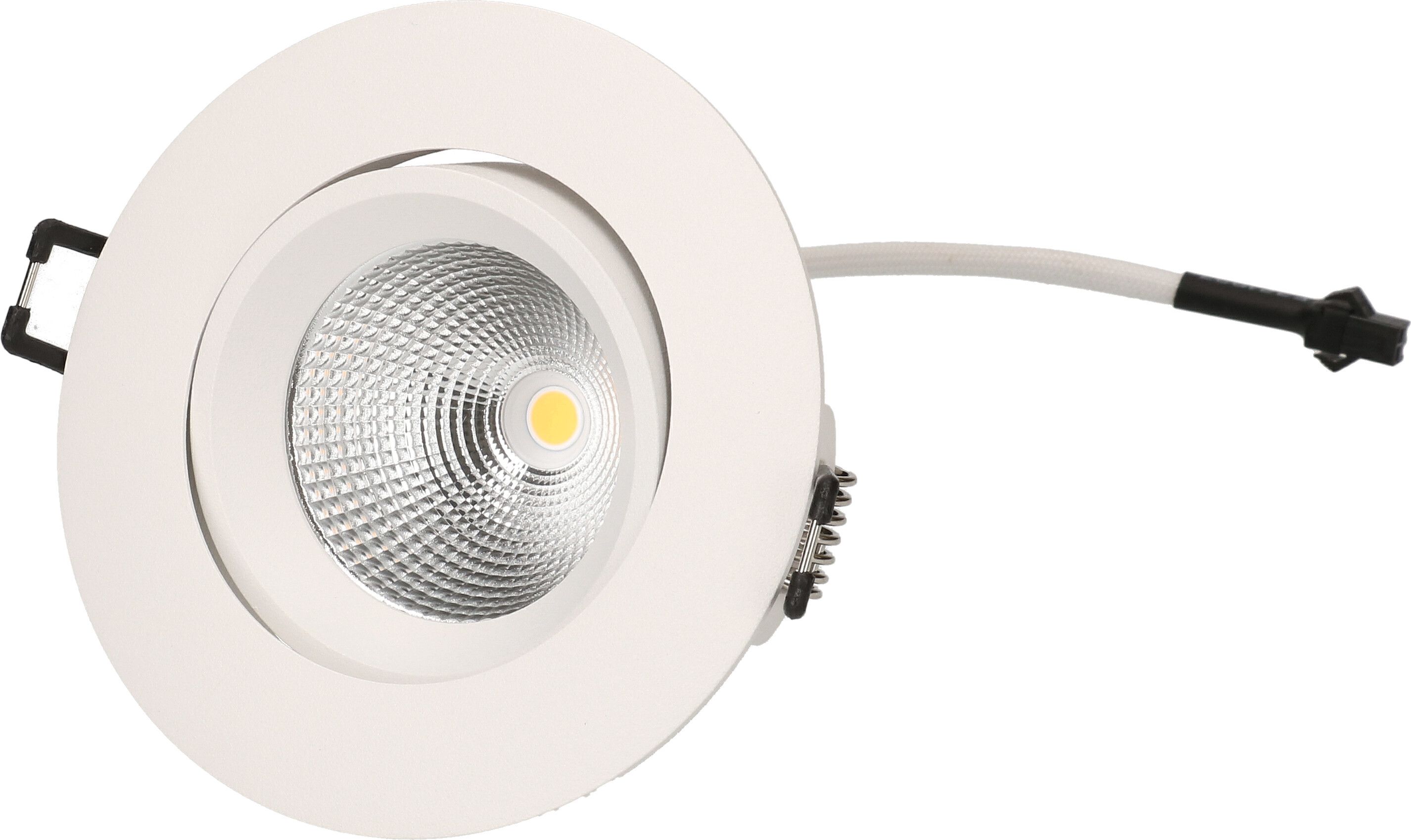 spot encastré à LED elegance blanc 3000K 900lm 38°