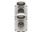combinazione tipo 23 / tipo 23 dim.2x1 AP exo IP55 bianco