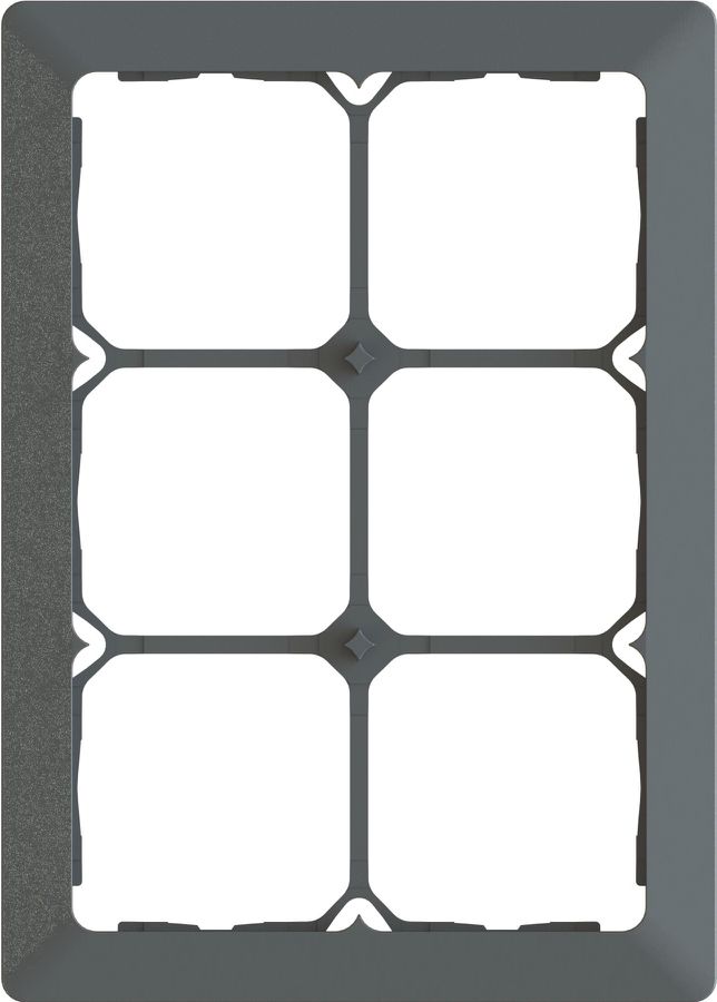 Abdeckrahmen Gr.3x2 UP inkl. Designprofil priamos anthrazit