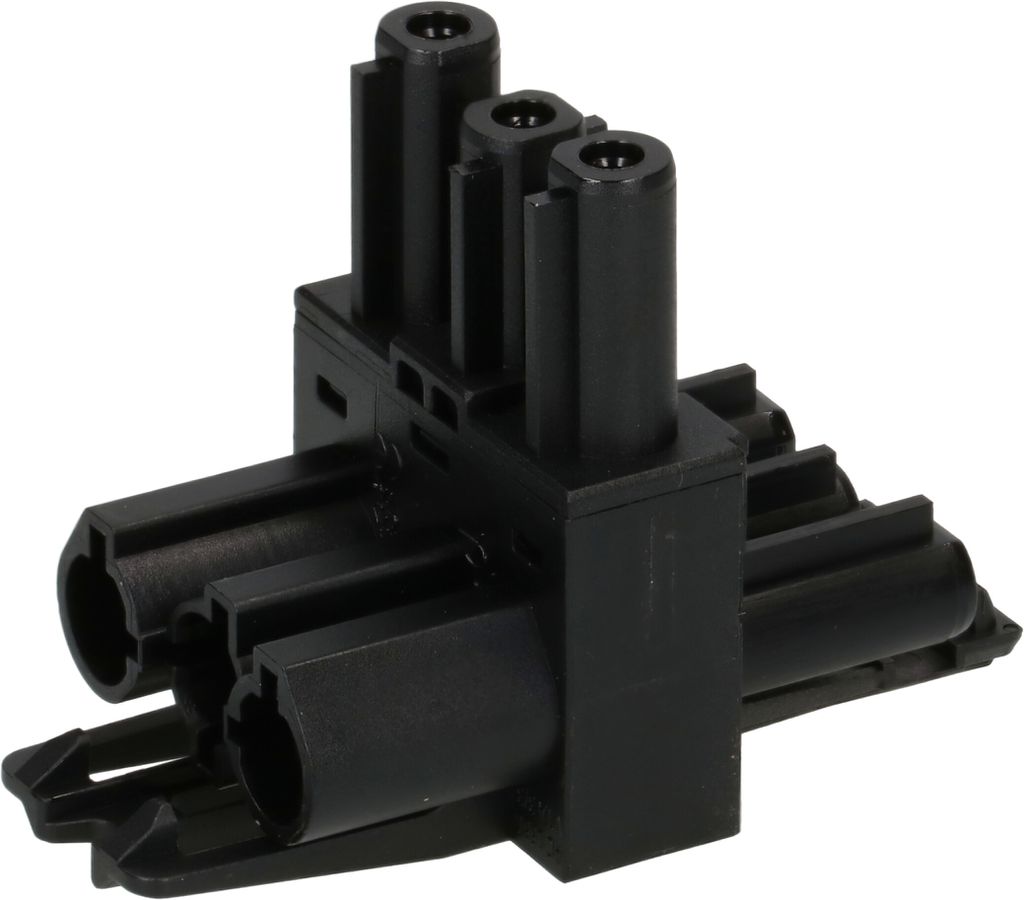 bloc de distribution AC 166 GVT 3/3 noir juxtaposable