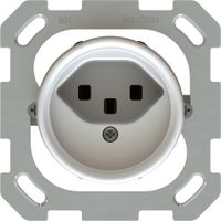 prise 1x type 23 insert avec plaque frontale exo IP55 blanc