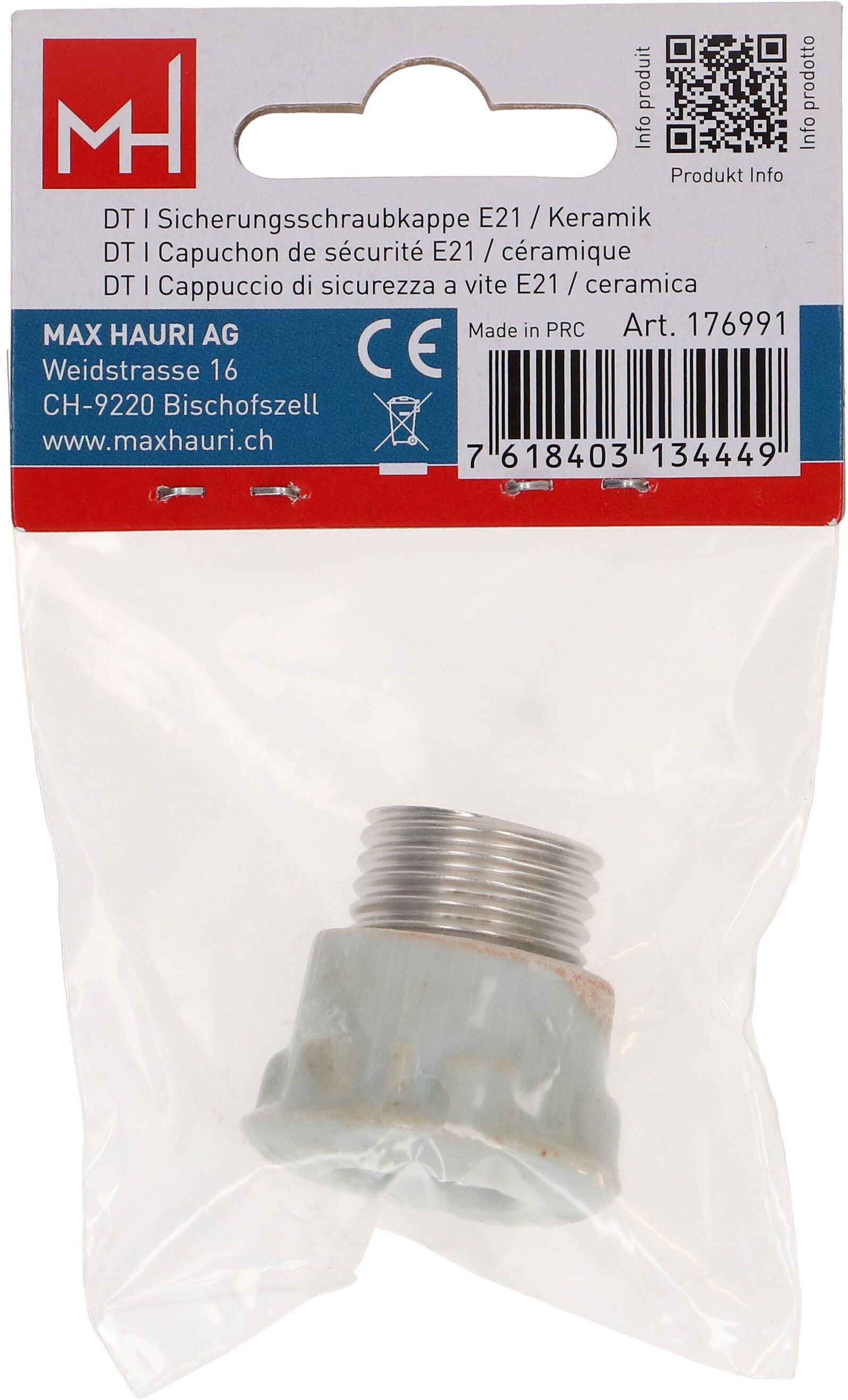 tête à visser pour fusible DT I E21