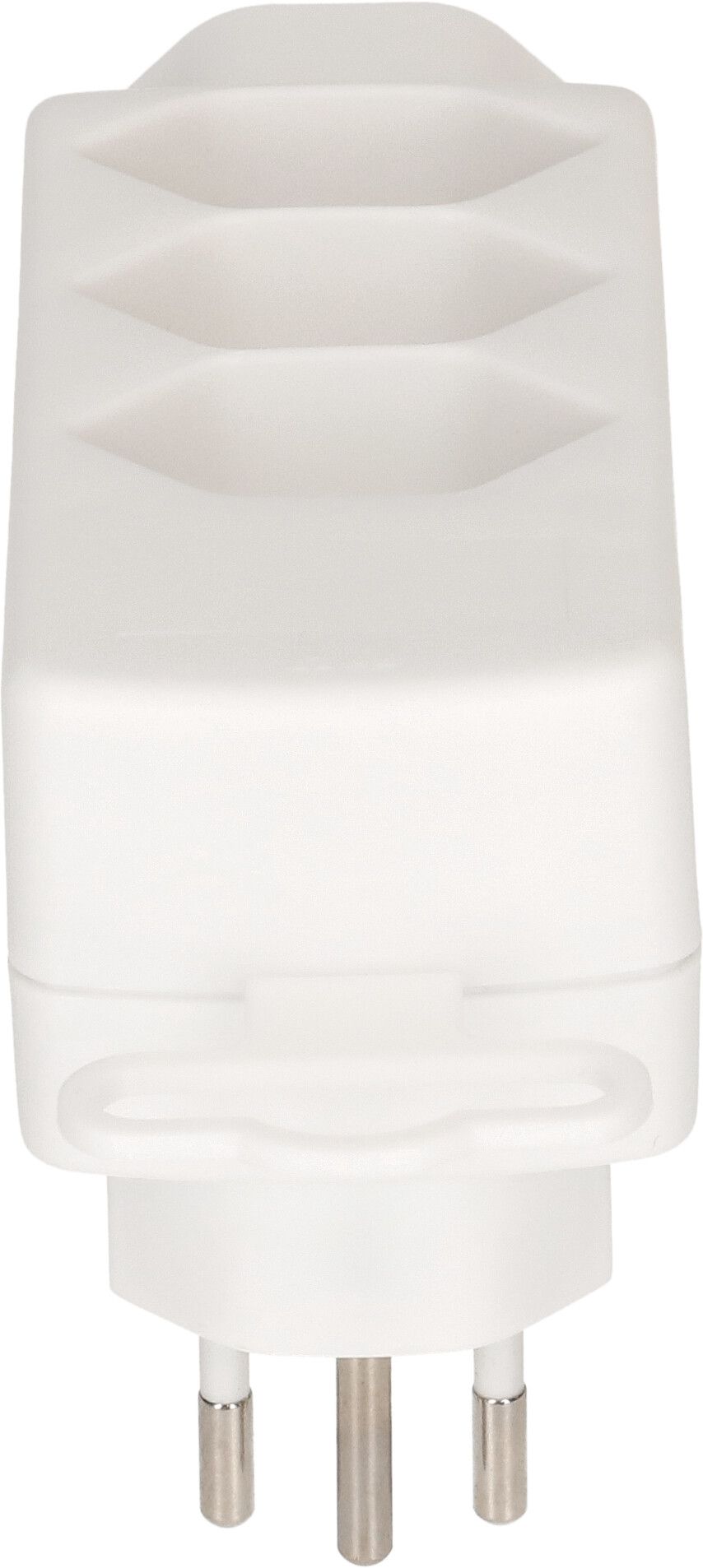 multi adaptateur Safety Line 4x type 13 3-pôles blanc rotatif
