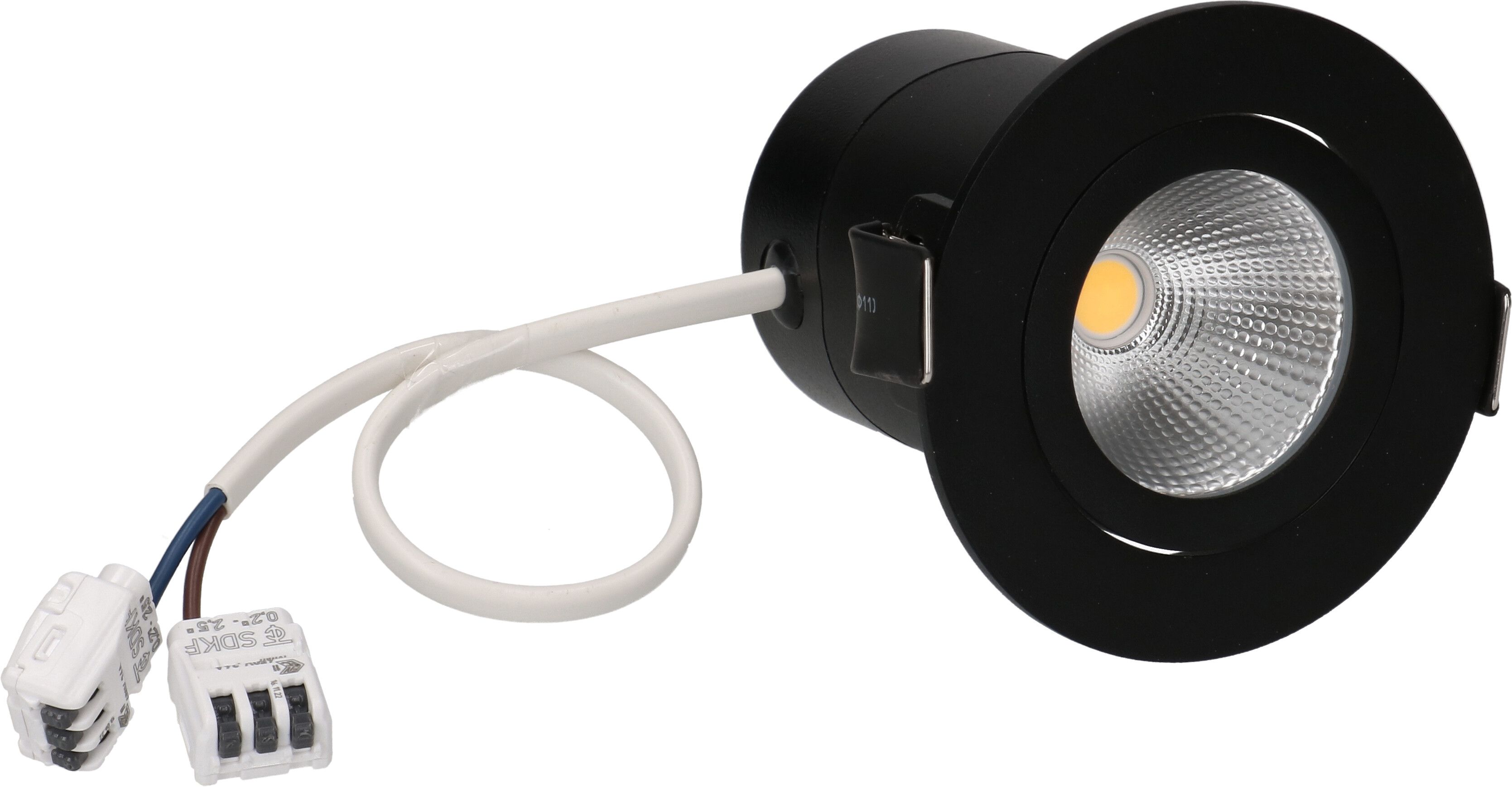 spot encastré à LED DISC 230 Ø68 noir 3000K 650lm 36°