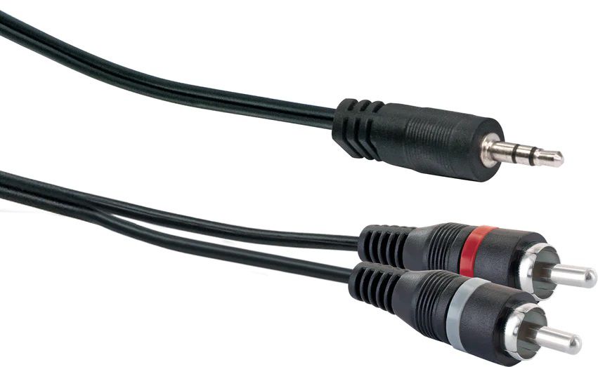 adaptateur en Y audio stéréo 3m noir