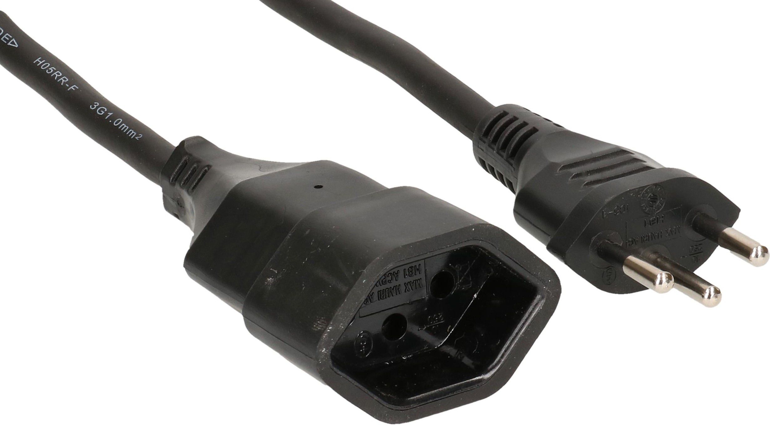 GD-Verlängerung H05RR-F3G1.0 5m schwarz Typ 12 / Typ 13