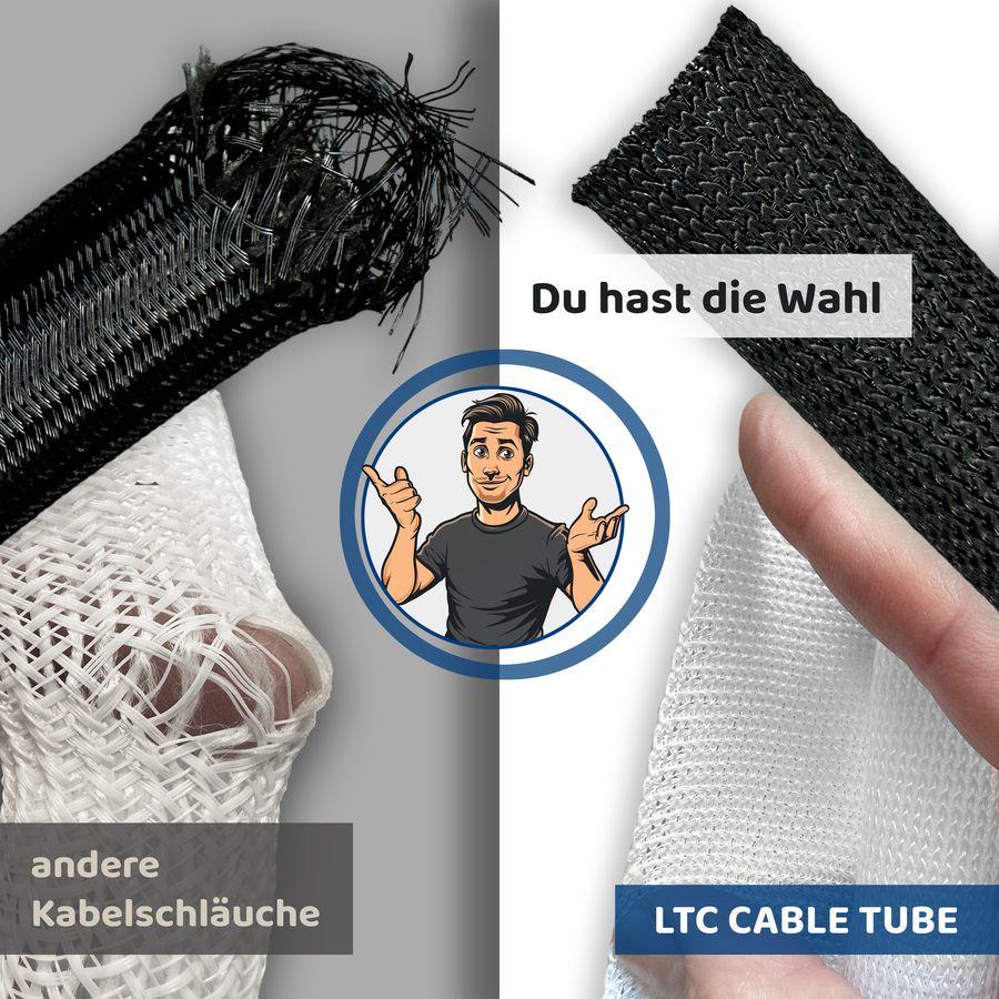 Cable Tube rouleau LTC 25m / blanc