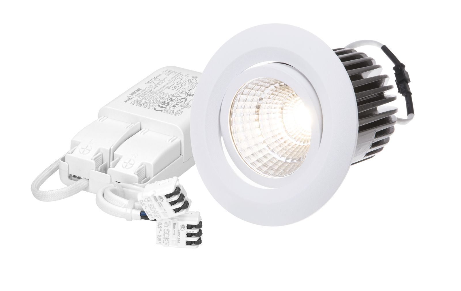 spot encastré à LED MOVE Ø68 DALI blanc 2700K 830lm 38°