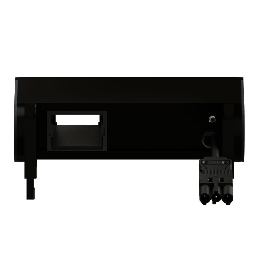 SUPRA Steckdoseneinheit schwarz 1x Typ 13 1x USB-A/C 1x Leermodul